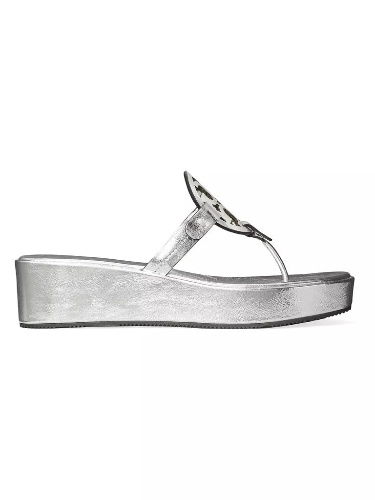 Tory Burch Miller Leather Wedge Sandals 1