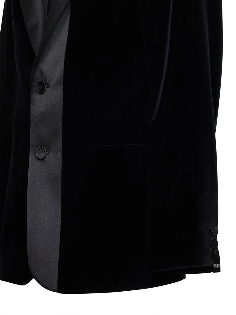 Fendi Fendi Single Breasted Velvet Blazer 3