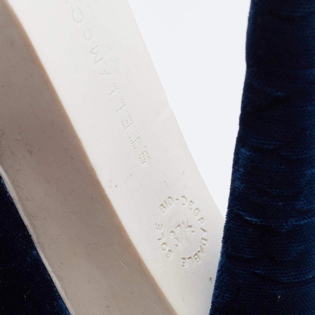 Stella McCartney Stella McCartney Navy Blue Velvet Pointed Toe Platform Pumps Size 37.5 8