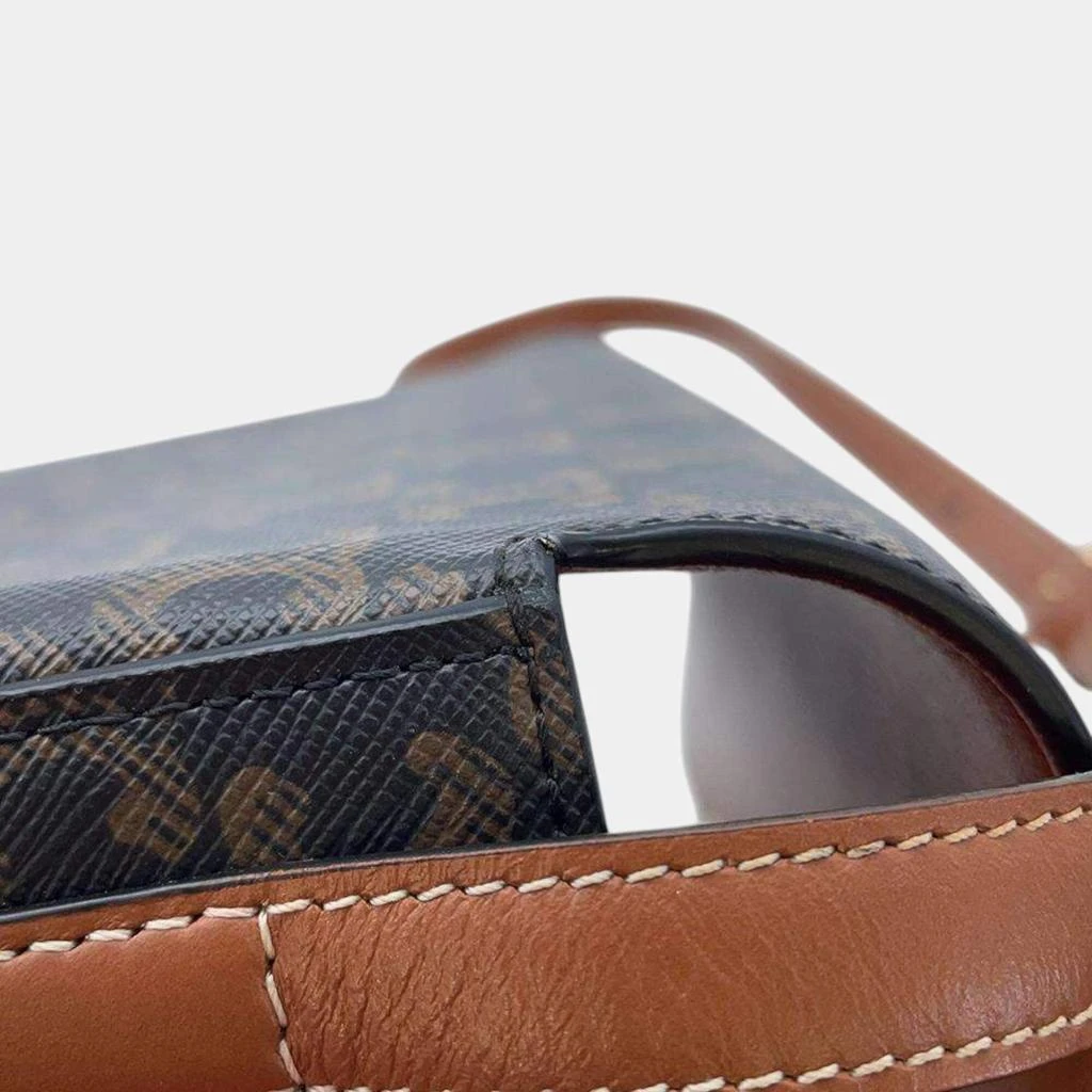Celine Celine Tan Calf Leather Triomphe One Shoulder Bag 10
