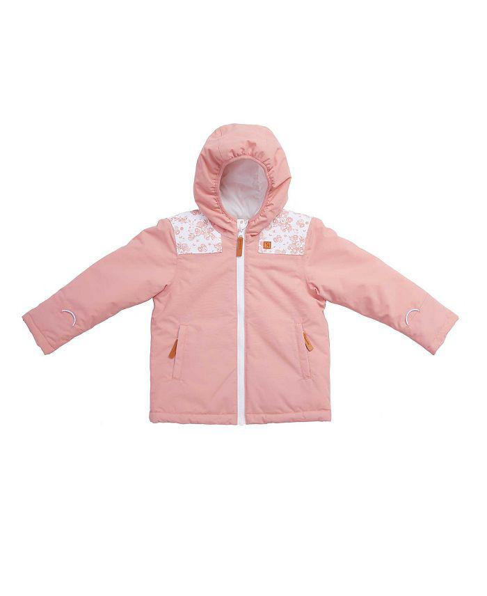 Northern Classics Girls' English Floral Insulated Waterproof Winter Ski Jacket - Baby, Little Kid, Big Kid