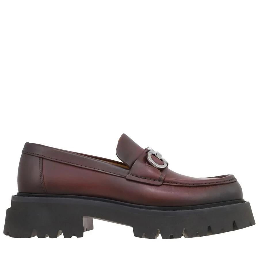 Salvatore Ferragamo Ferragamo Chunky Moccasin With Gancini Ornament, Size 7.5 EE