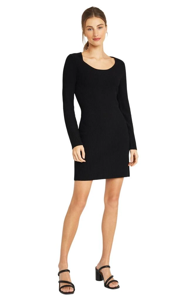 DONNA MORGAN FOR MAGGY Rib Long Sleeve Body-Con Dress 4