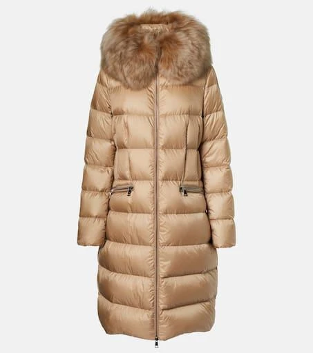 Moncler Boedic shearling-trimmed down coat 1