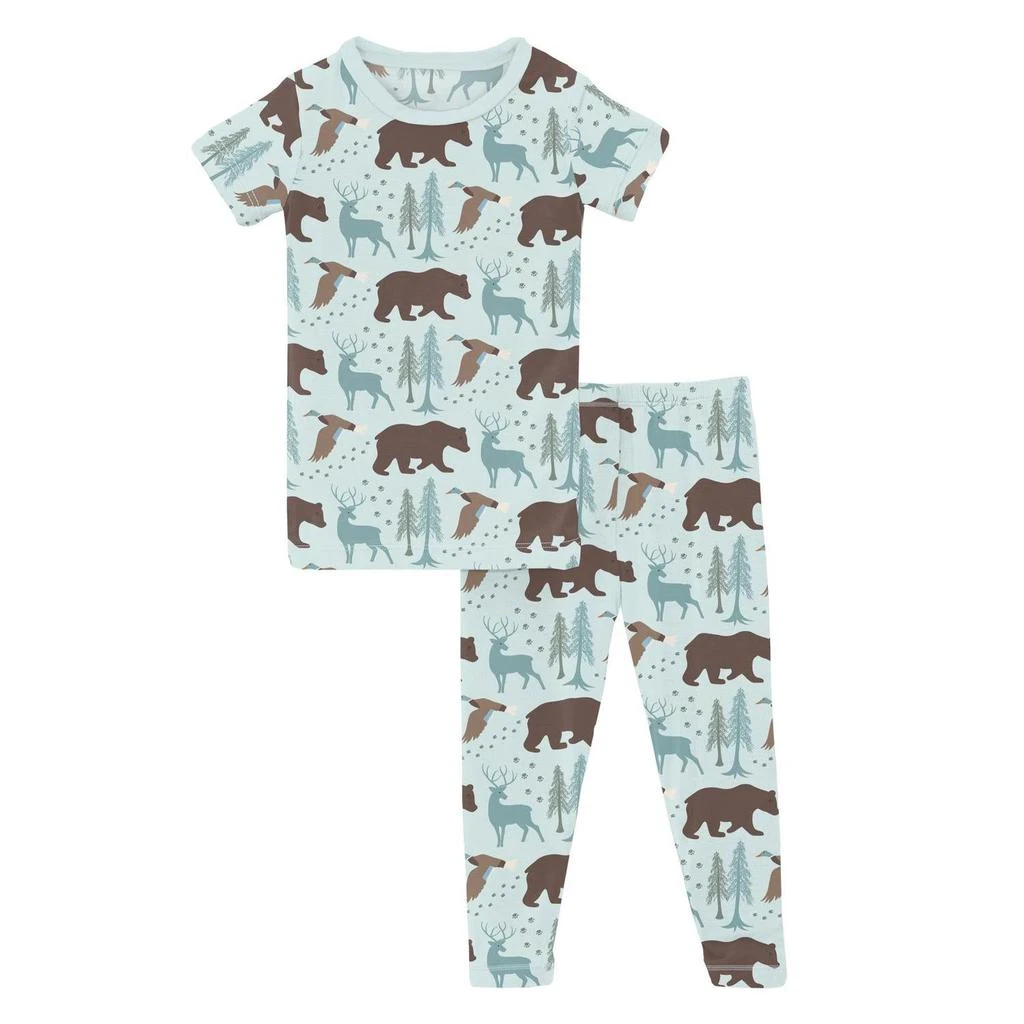 KICKEE Kickee - Baby Girl
s Short Sleeve Pajama Set