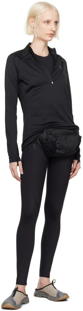On Black Movement Crop Sport Top 4