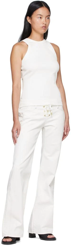 Dion Lee Off-White Organic cotton Tank Top 4