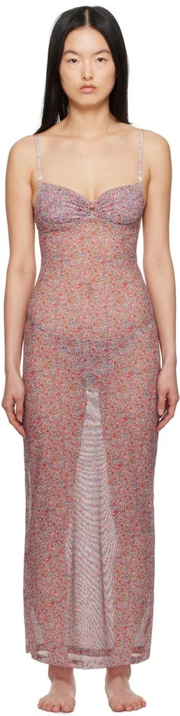 Yasmine Eslami Multicolor Nina Midi Dress 1
