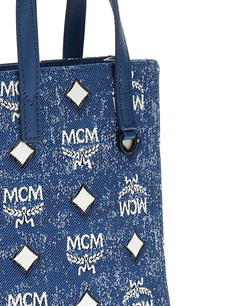 MCM MCM Aren Denim Mini Tote Bag 3