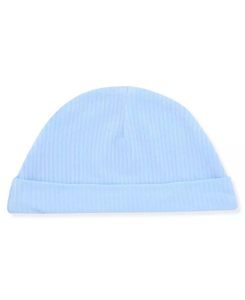 Max & Olivia Baby Boys 2-Piece Rib Footie and Hat Set 3