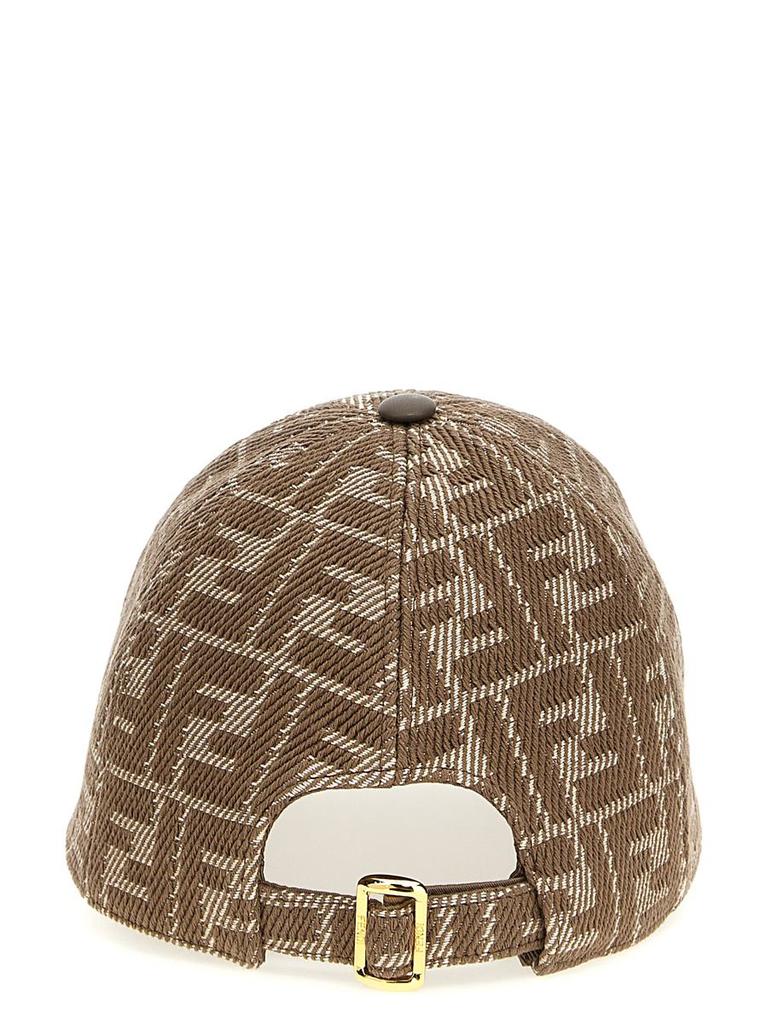 FENDI FF DENIM MONOGRAM CAP BROWN【人気商品】★ Fendi Fendi Ff Monogram Cap - Hats - BeyondStyle