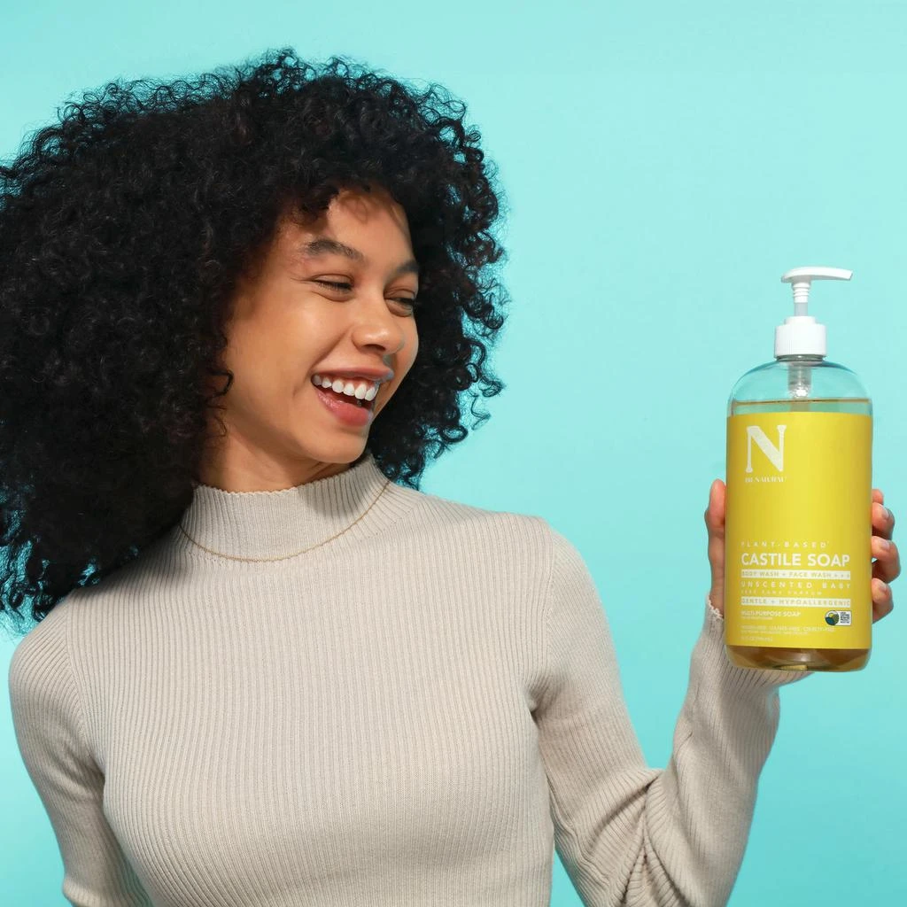Dr. Natural Castile Liquid Soap - Unscented Baby Mild by  for Unisex - 32 oz Soap 3