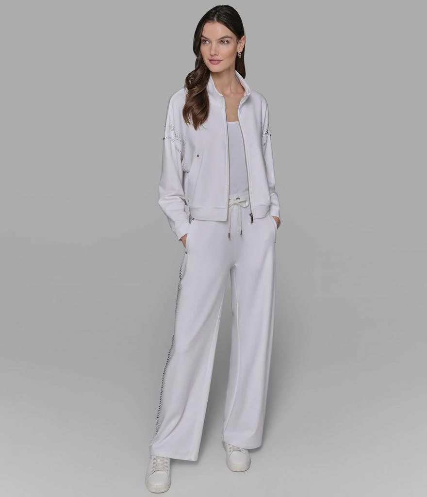 Karl Lagerfeld Paris RHINESTONE TRIM TRACK JACKET 3
