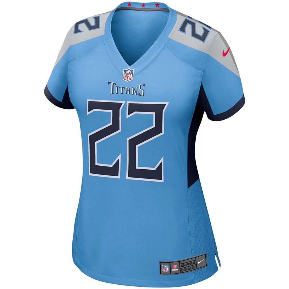 NIKE Women's Derrick Henry Light Blue Tennessee Titans Game Jersey 3