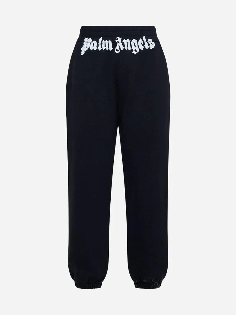 PALM ANGELS Black Classic Logo sweatpants 1