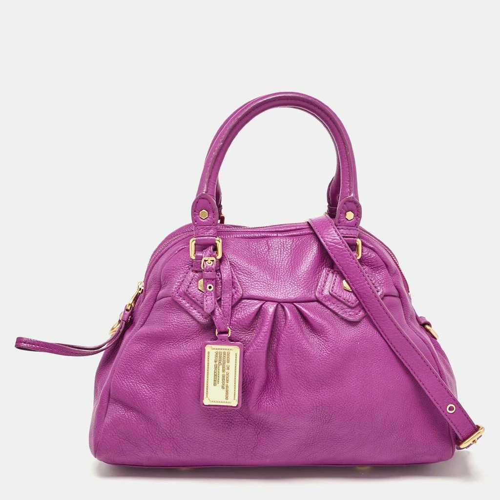 Marc Jacobs Marc By Marc Jacobs Purple Leather Classic Q Groovee Satchel 1