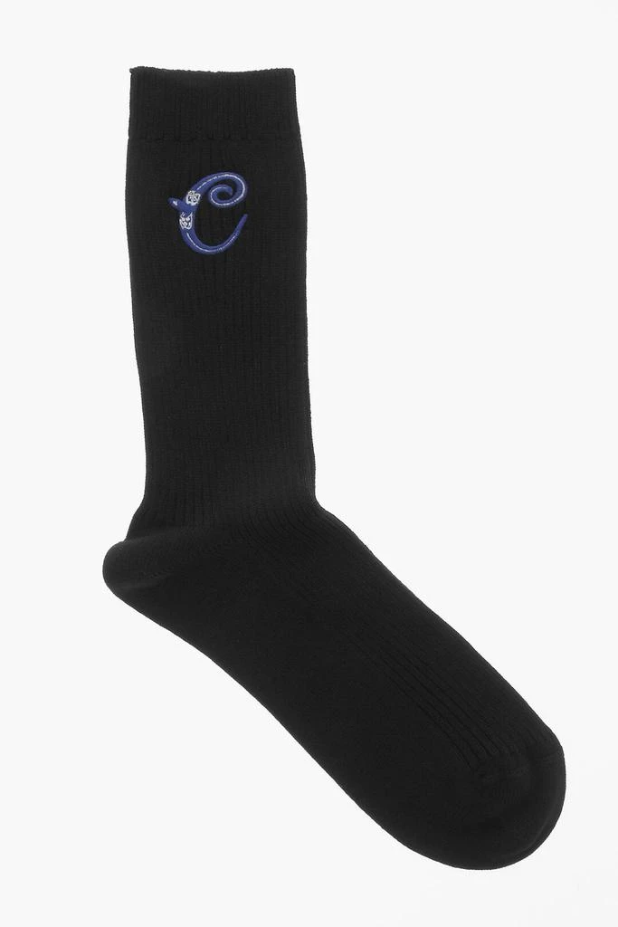 Dior Ribbed Cotton Long Socks 1