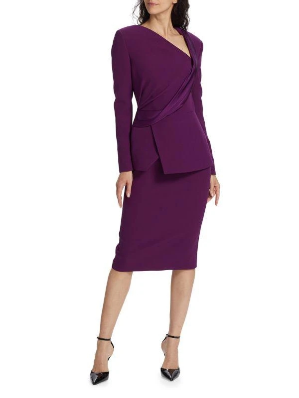 Laurana Layered Peplum Midi-Dress  On Sale Now with Up to 83% Off |  Discover Exclusive Deals & Savings at BeyondStyle  Authentic Safiyaa  sheath|Women's|women's apparel|women's|dresses with Limited-Time Discounts,  Free Shipping, and