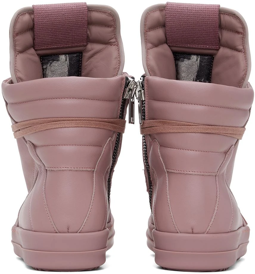 Rick Owens Pink Geobasket Sneakers 2
