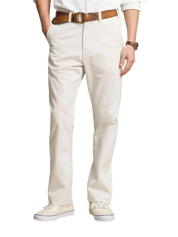 Ralph Lauren Cotton Flat-Front Chino Pants new arrivals