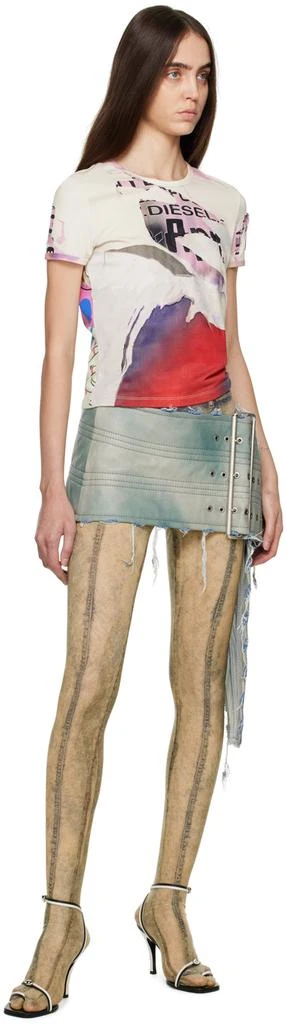 Diesel Blue B-Skirty Belt Miniskirt 4