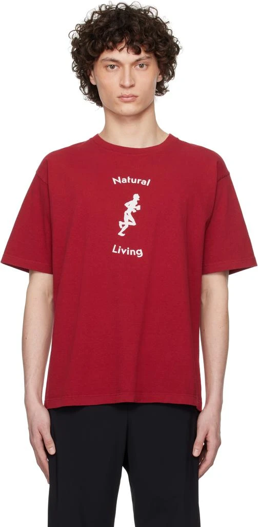 District Vision Red California Cotton T-shirt 1