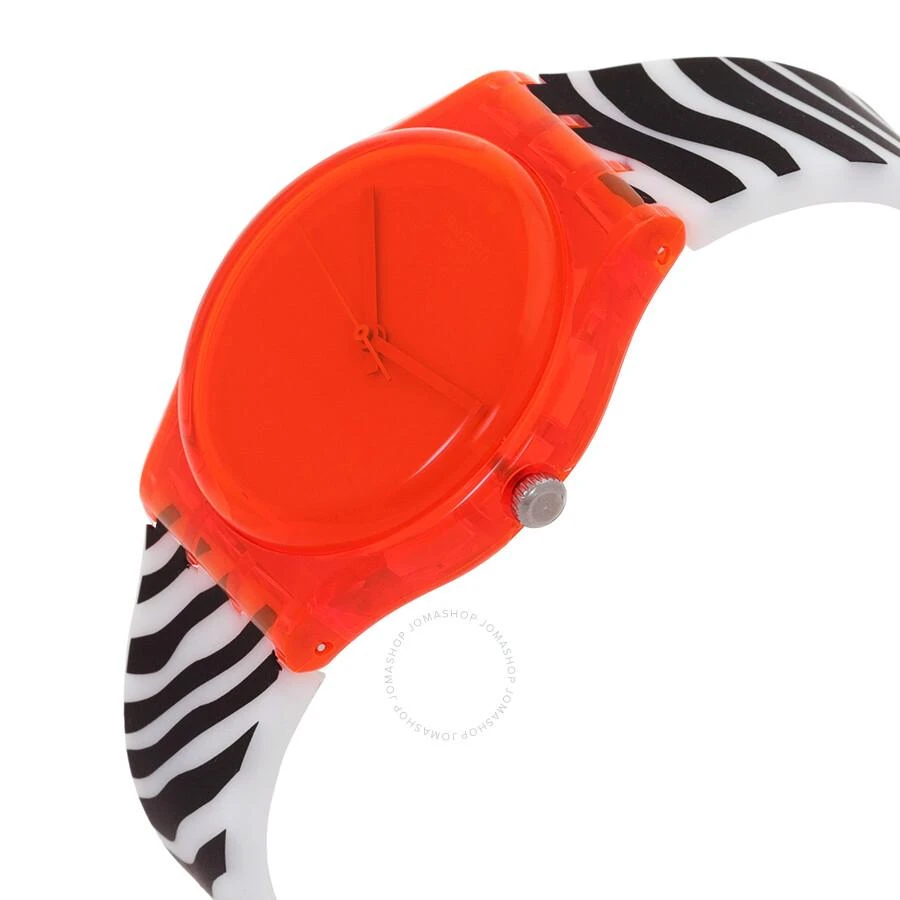 Swatch Zeb Quartz Orange Dial Watch GO107 2