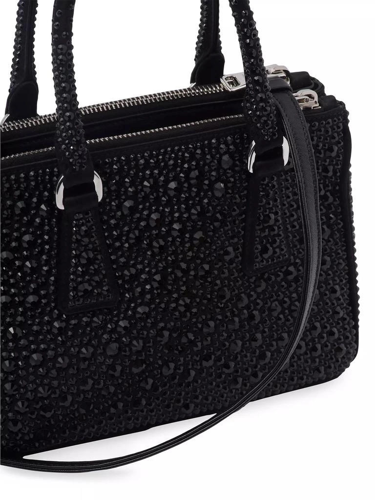 Prada Galleria Satin Mini Bag with Crystals 6