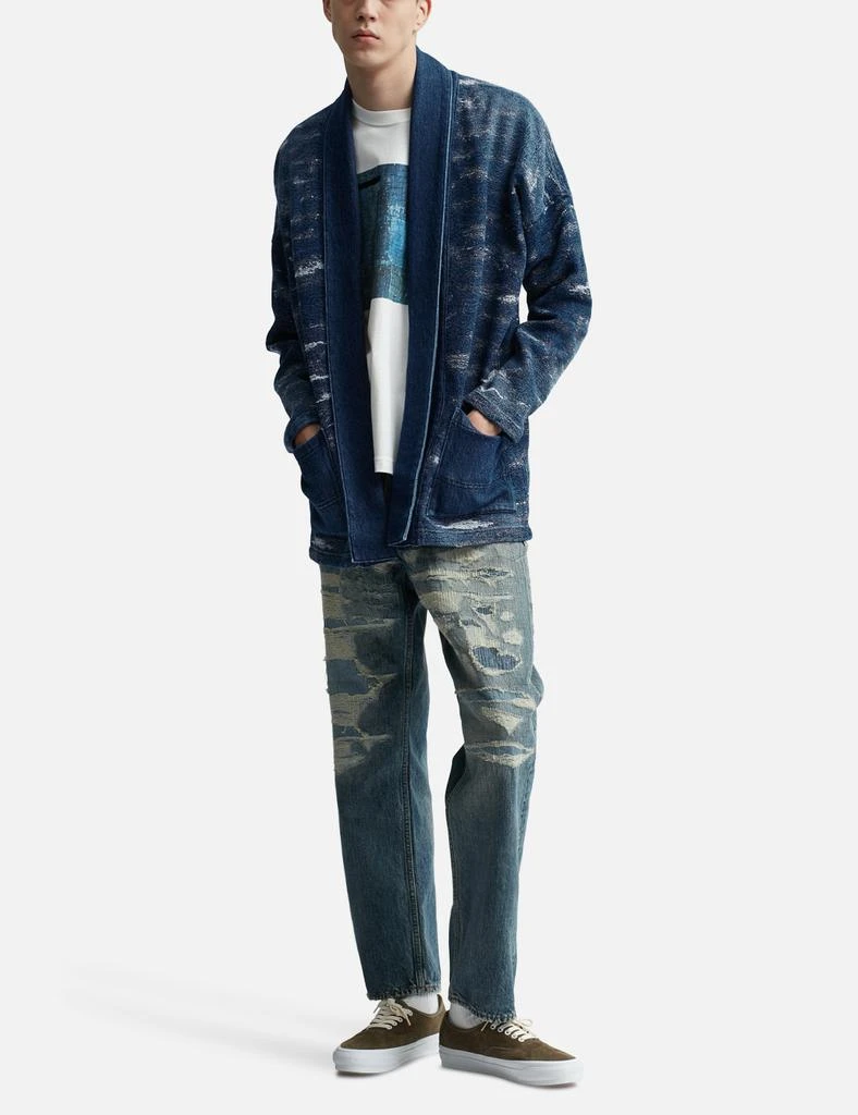 FDMTL JACQUARD DENIM HAORI 2YR WASH 5