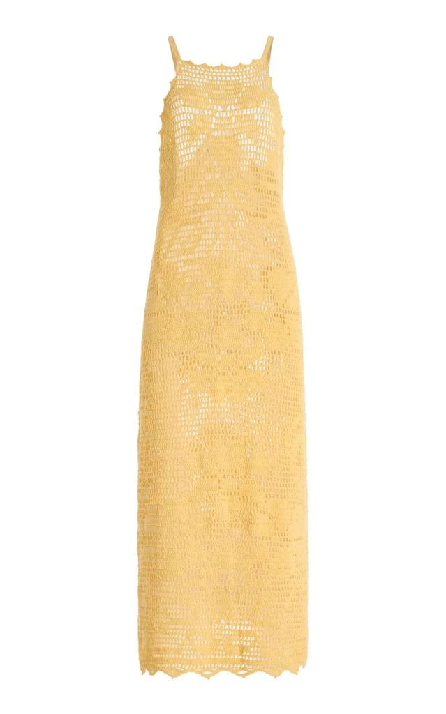All That Remains All That Remains - Luca Crocheted Cotton Dress - Yellow - AU 12 - Moda Operandi 1