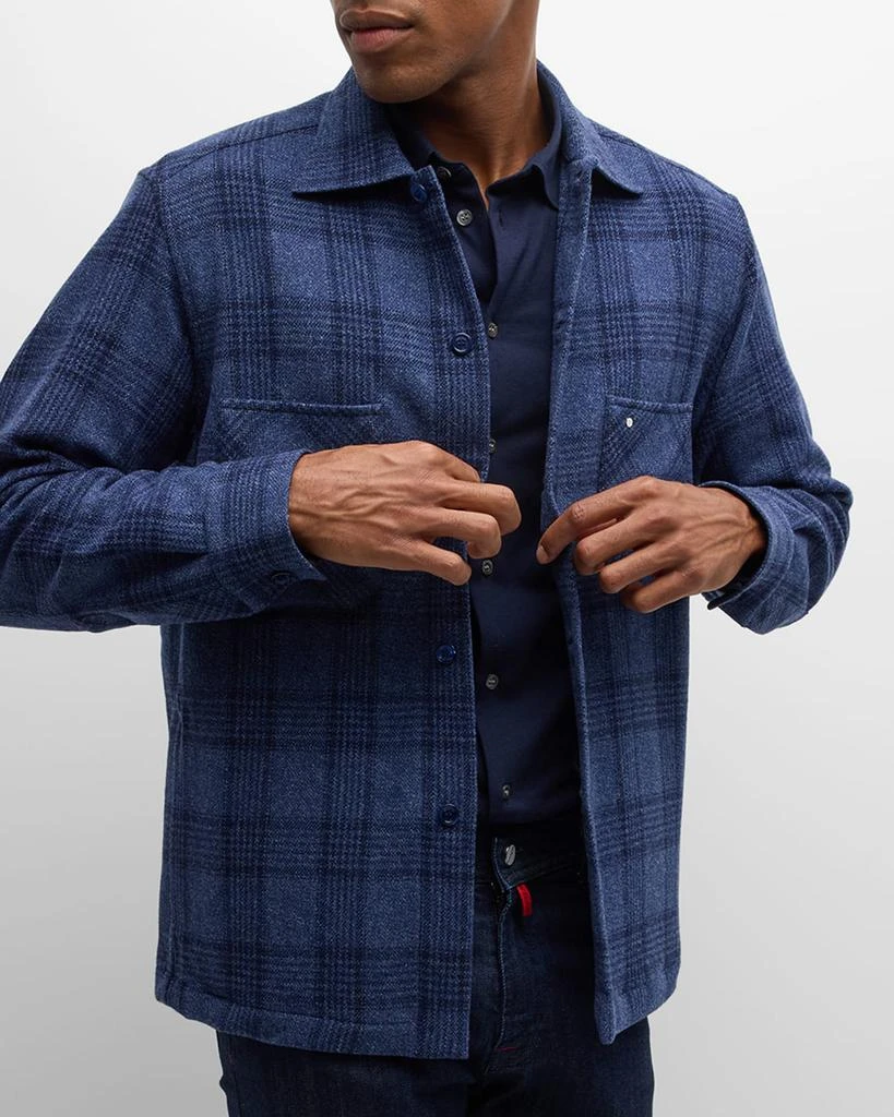 Stefano Ricci Men's Wool Plaid Overshirt 6