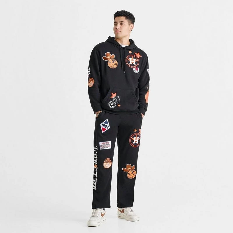 New Era Men's New Era Houston Astros MLB Patch Sweatpants 2