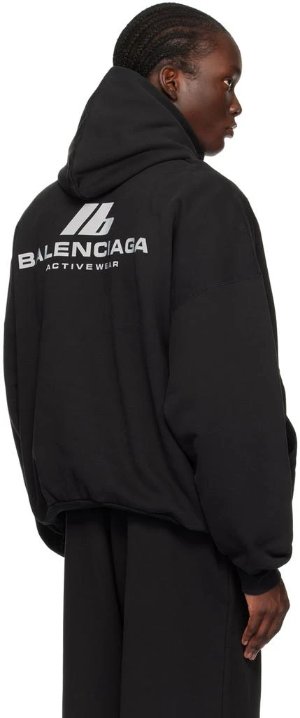 Balenciaga Black 'Activewear' Hoodie 3