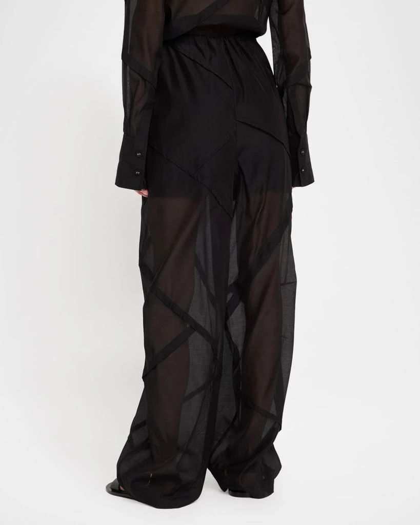 CO Parachute Pleated Wide-Leg Drawstring Pants 3