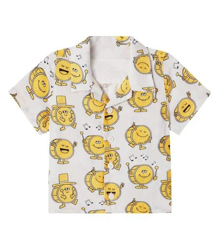Stella McCartney Baby printed cotton and linen shirt