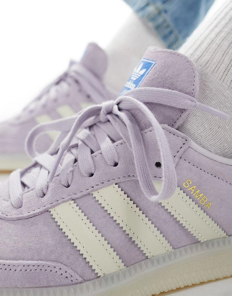 Adidas adidas Originals Samba trainers in lilac 4