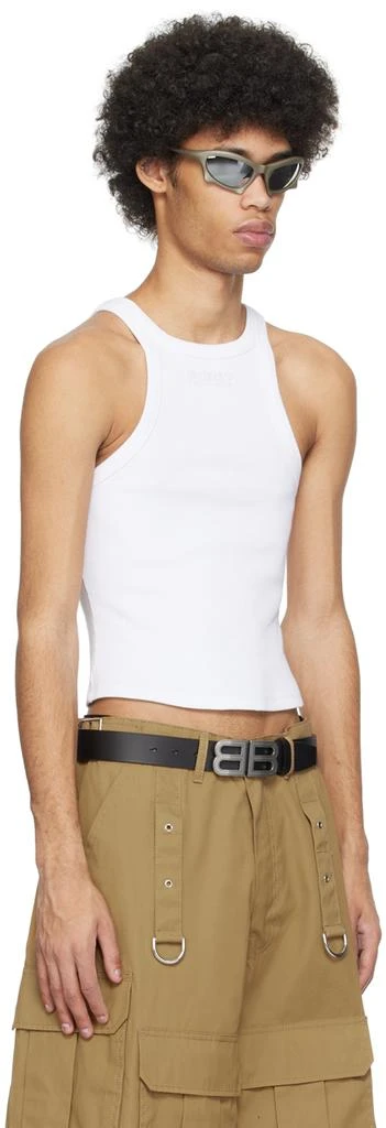 Vetements White Embroidered Tank Top 2