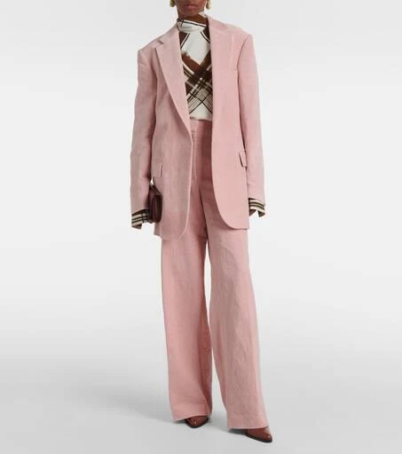 Dries Van Noten Cotton and hemp wide-leg pants 2