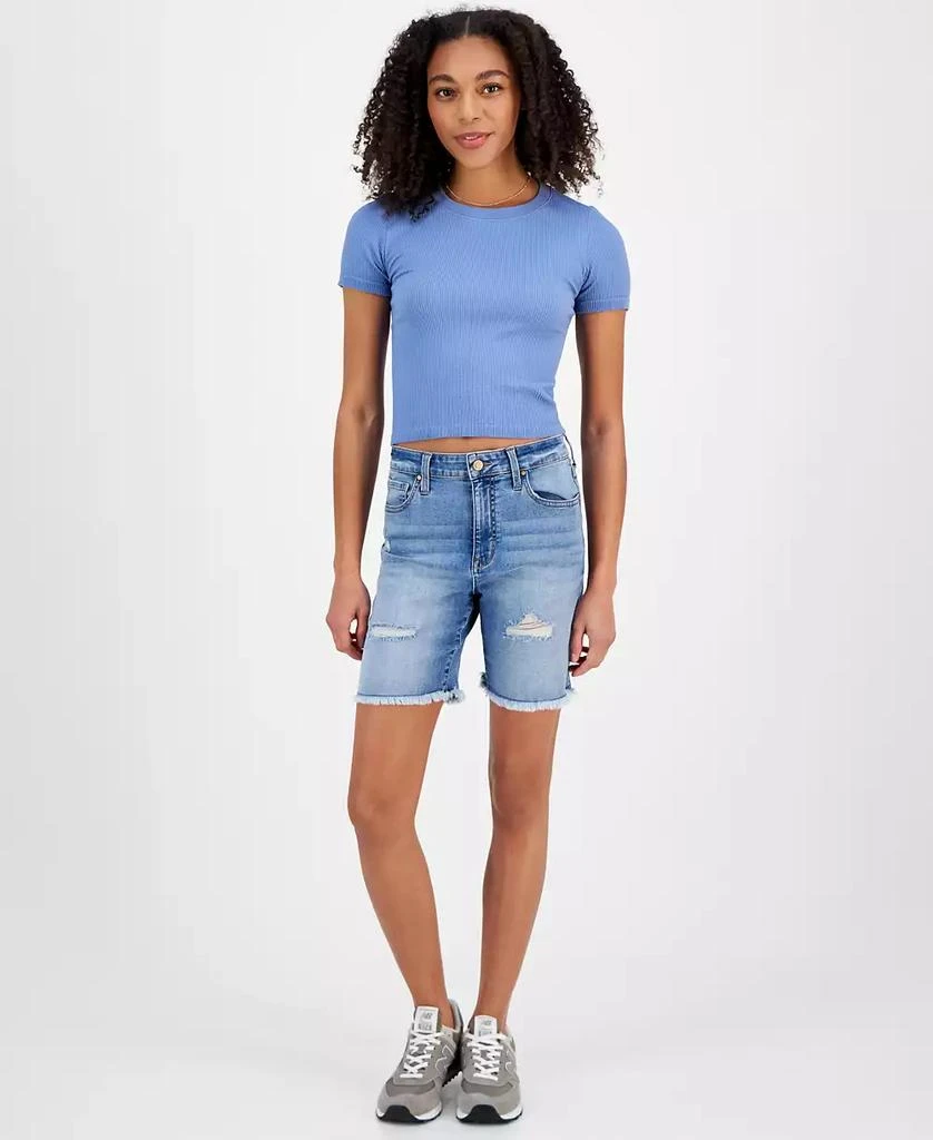 Celebrity Pink Juniors' High-Rise Bermuda Shorts 5