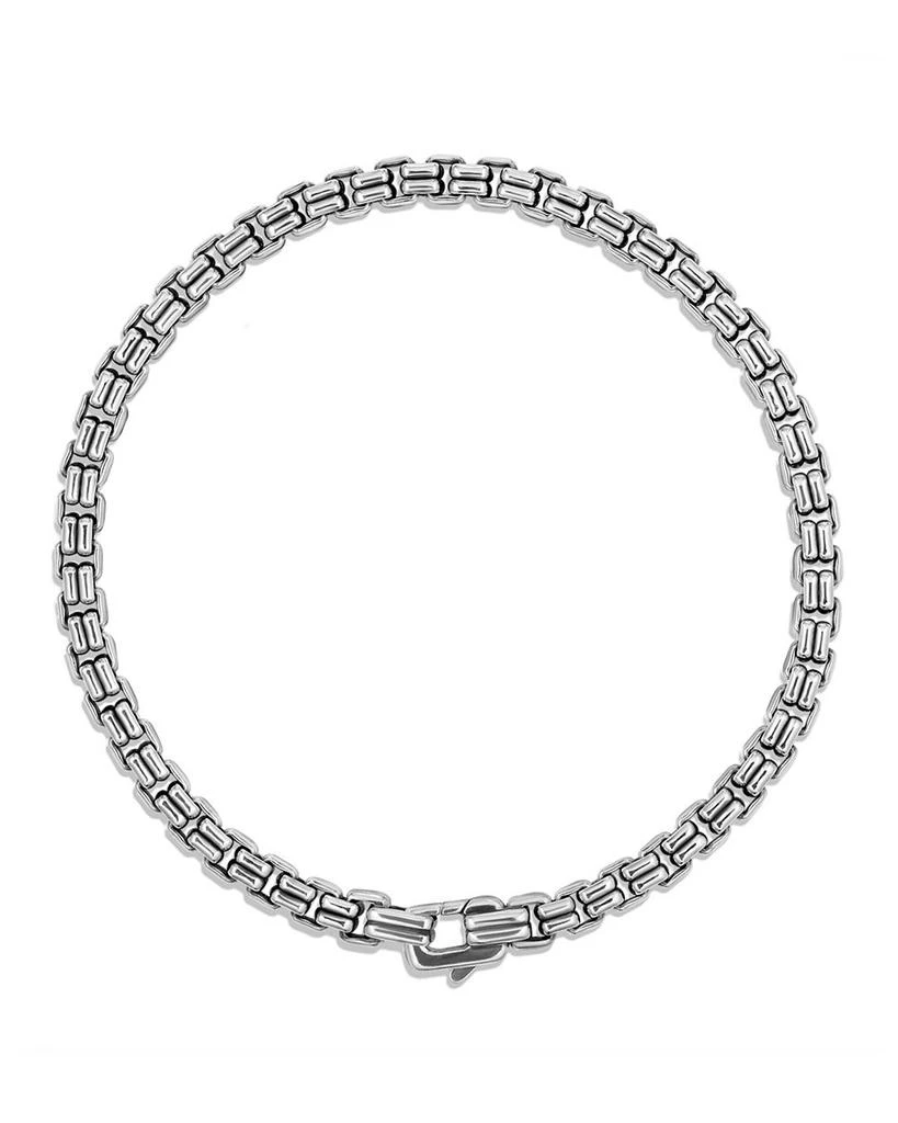 David Yurman Men's Double Box Chain Bracelet in Sterling Silver, 4mm 2