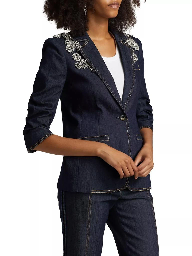 Cinq à Sept Crystal Chrysanthemum Khloe Blazer 4