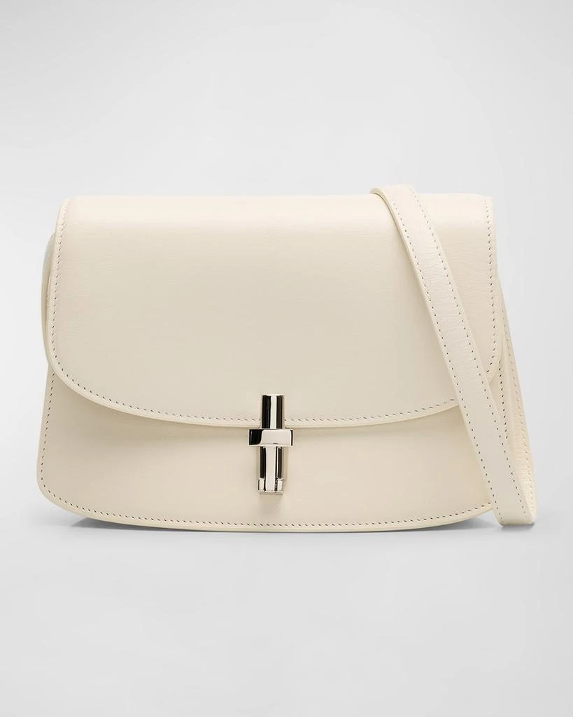 THE ROW Sofia 10.00 Crossbody in Smooth Kidskin Leather with Silver Hardware 1