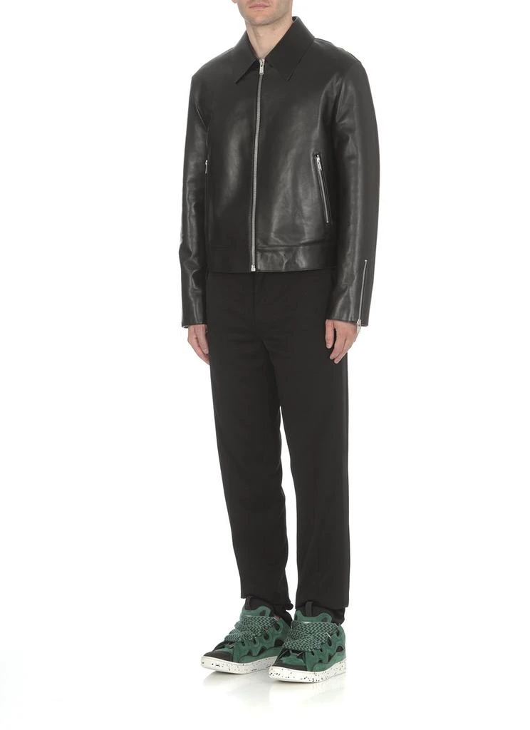 Lanvin Lanvin Zipped Leather Jacket 2