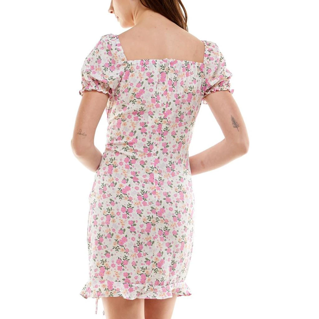 Almost Famous Womens Ruched Drawstring Bodycon Dress 2
