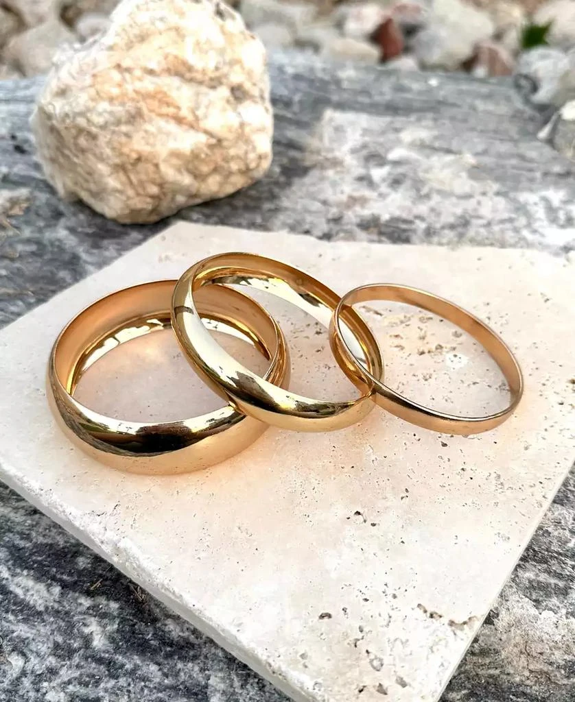 ADORNIA Gold 3-Bangle Set 2