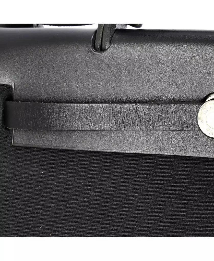 Pre-Owned HERMÉS PM Herbag Toile and Leather 9