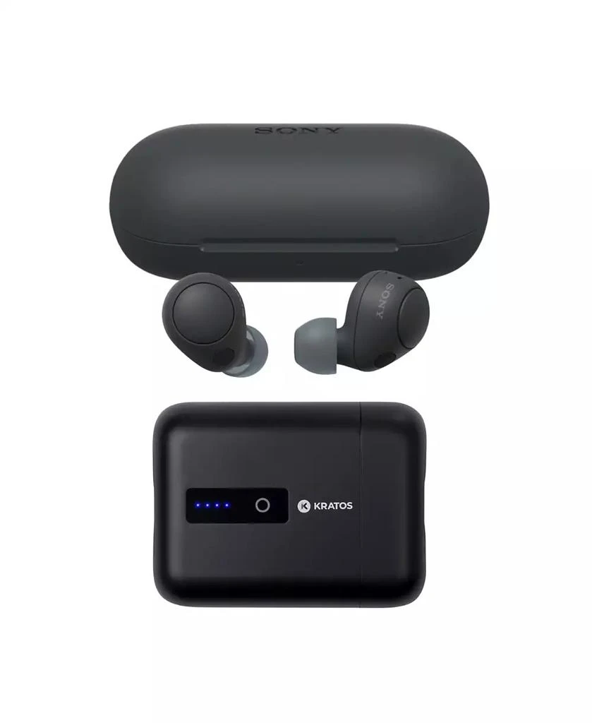 SONY WF-C700N Truly Wireless Noise Canceling Bluetooth Earbuds w/Mic Bundle 1