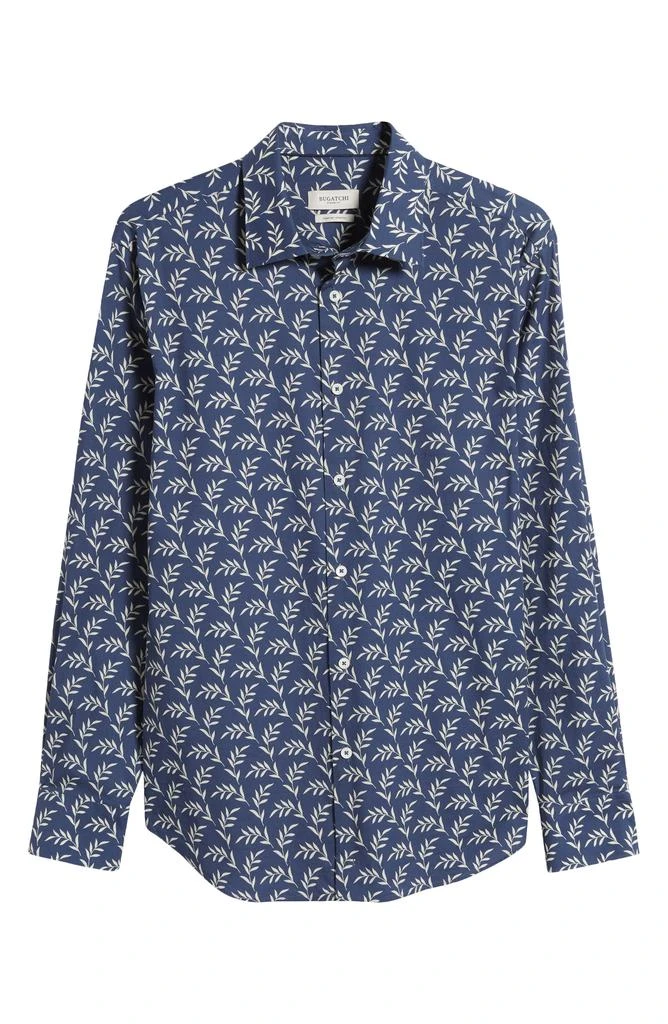 BUGATCHI Julian Print Stretch Cotton Button-Up Shirt 6