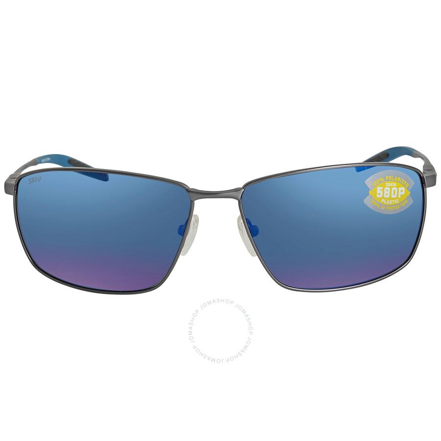 Costa Del Mar TURRET Blue Mirror Polarized Polycarbonate Men's Sunglasses TRT 247 OBMP 63