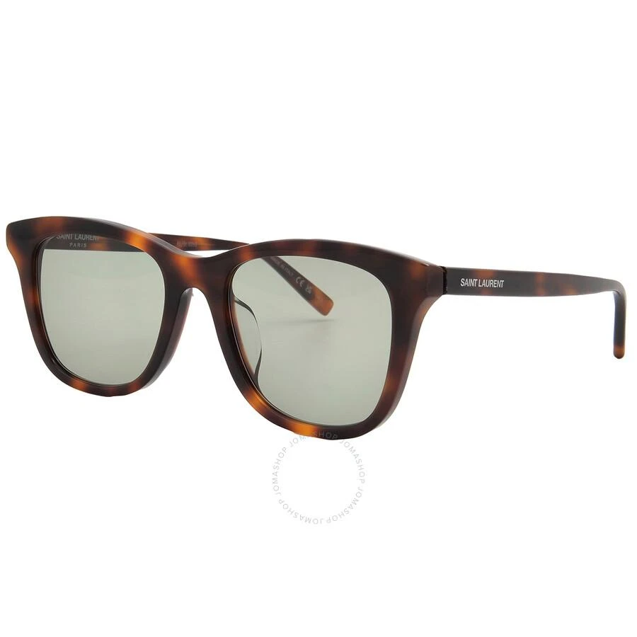 Yves Saint Laurent Green Square Unisex Sunglasses SL 587/K 002 53 3